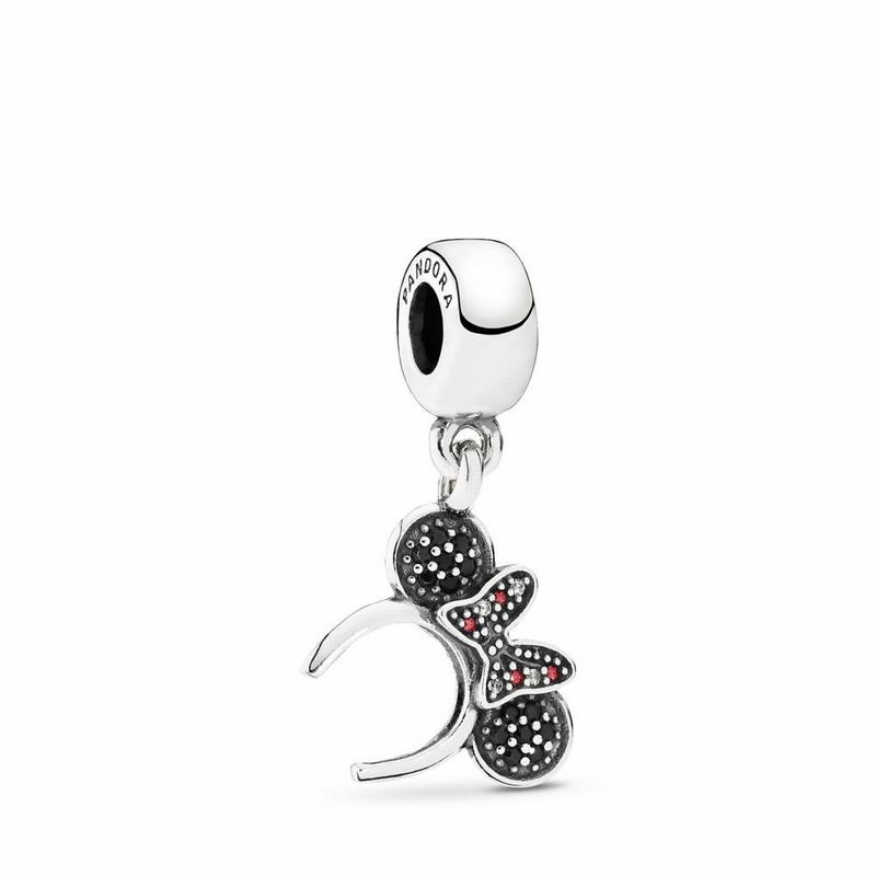 Pandora Disneyr Minnie Headband Dangle Charm - Sterling Silver/Mixed Stones/Cubic Zirconia - Canada